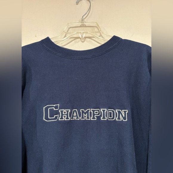 Vintage 90s Champion Spell out Reverse Weave Sweatshirt Size Medium - Picture 2 of 4